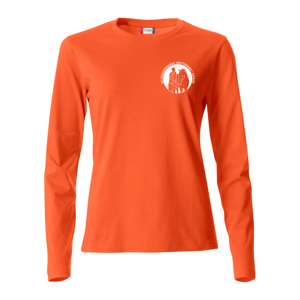 Basic-T L/S Ladies Orange
