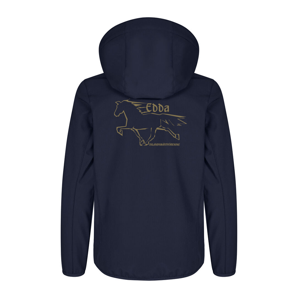 Classic Softshell Jkt Jr Mörk Marin