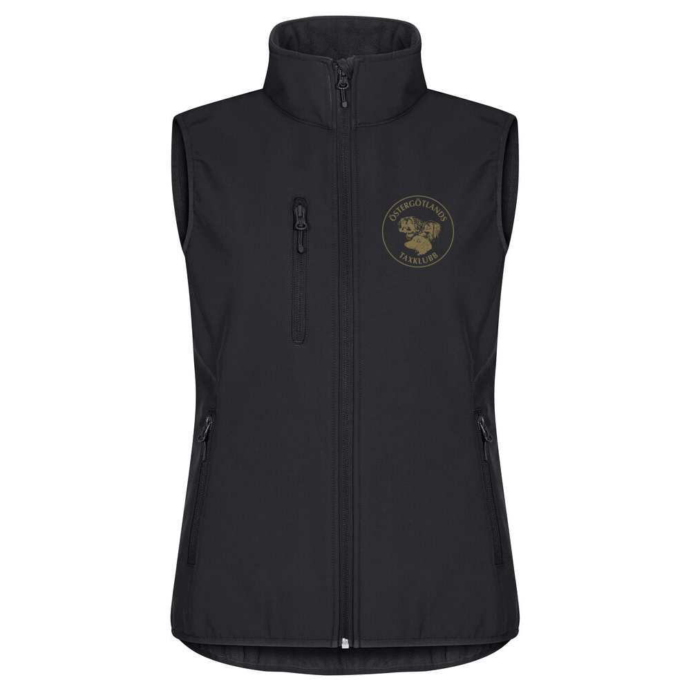 Classic Softshell Vest W Svart
