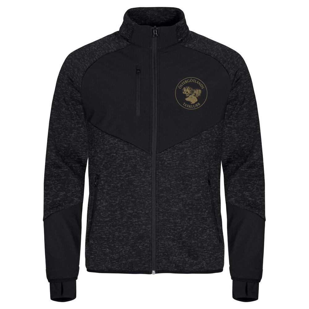 Haines Fleece Jacka Herr Svart