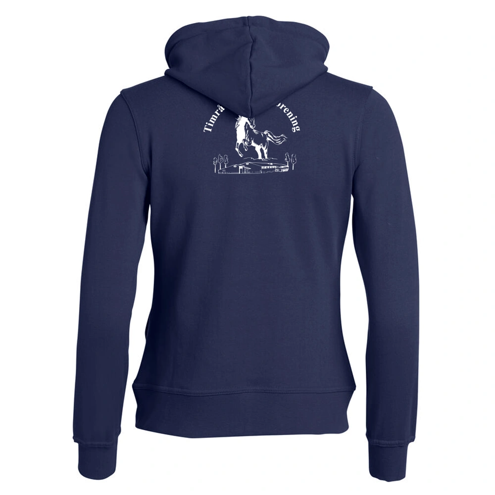 Basic Hoody FZ Dam Mörk Marin