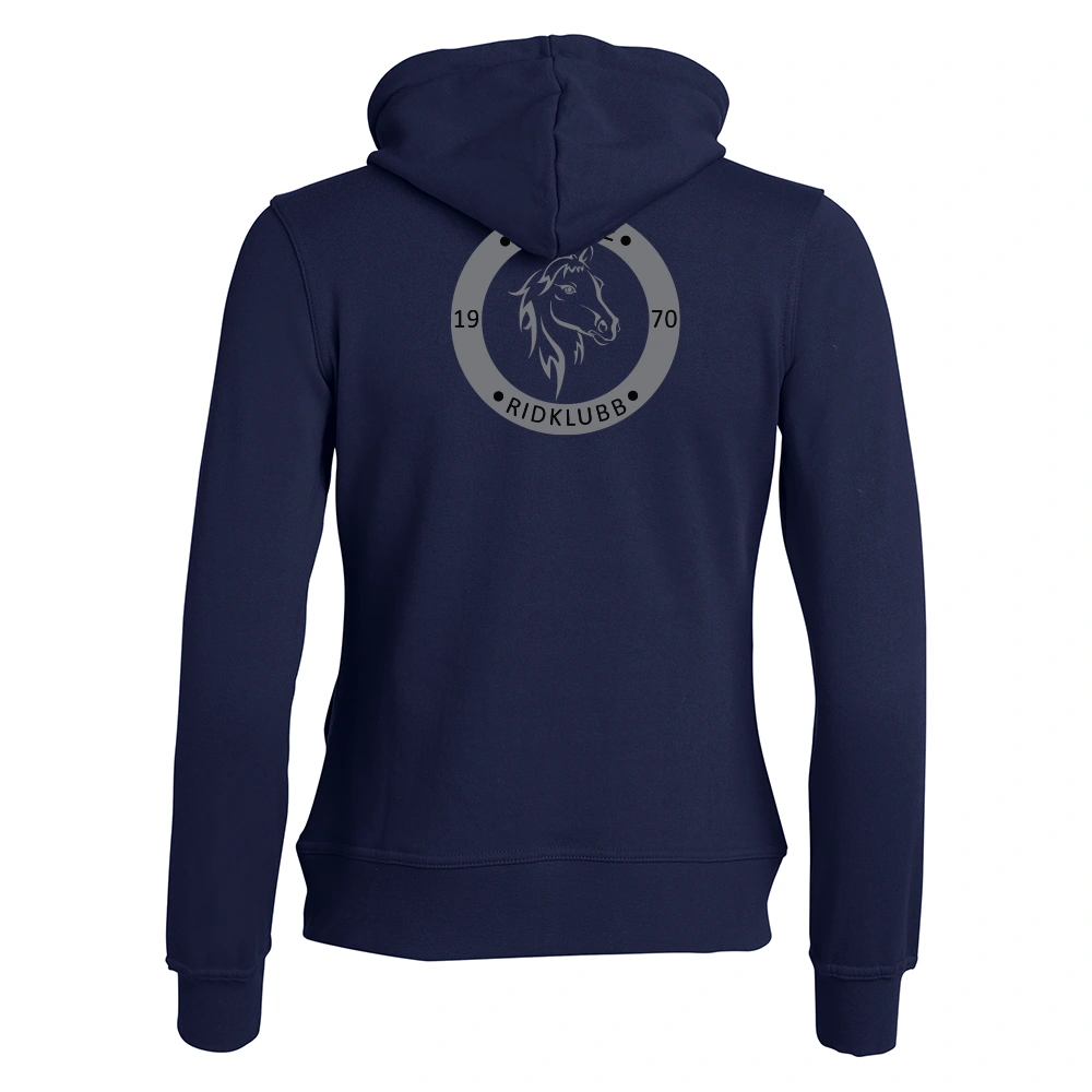 Basic Hoody FZ Dam Mörk Marin