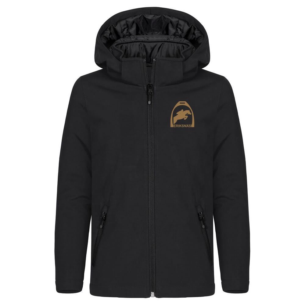 Padded Hoody Softshell J Svart