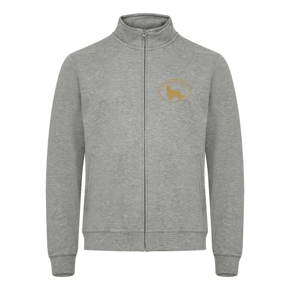 Basic Cardigan Herr Gråmelerad