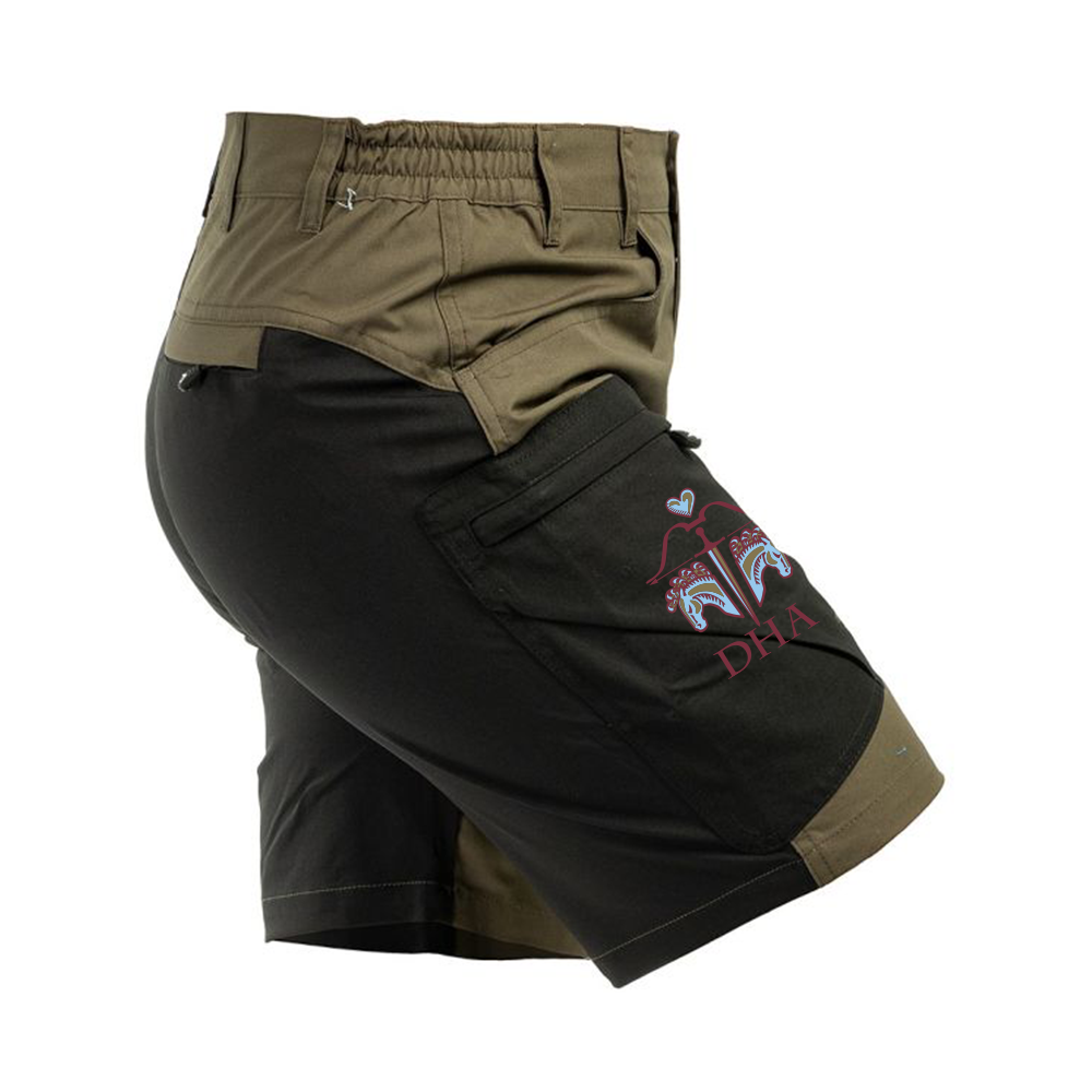 Active Stretch Shorts W Forest Brown