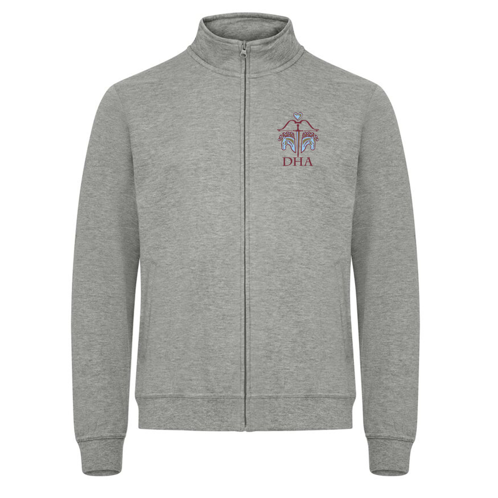 Basic Cardigan Herr Gråmelerad