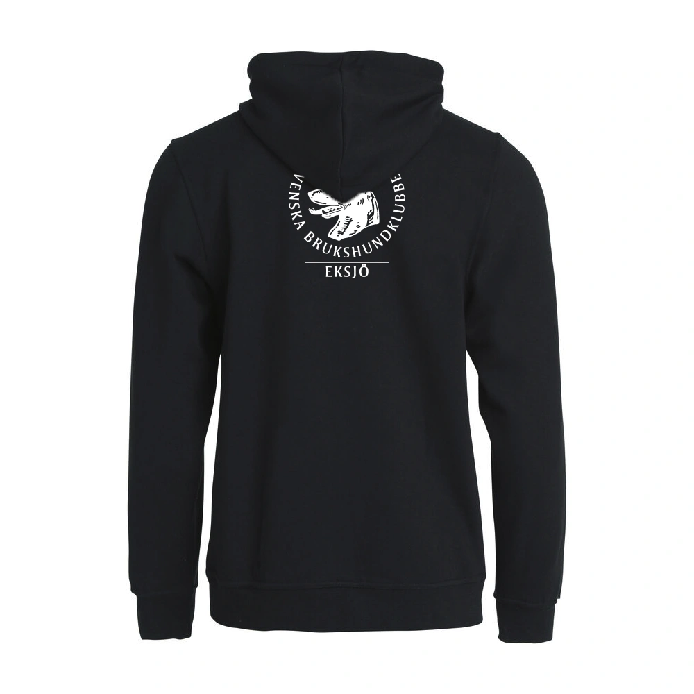 Basic Hoody FZ Herr Svart