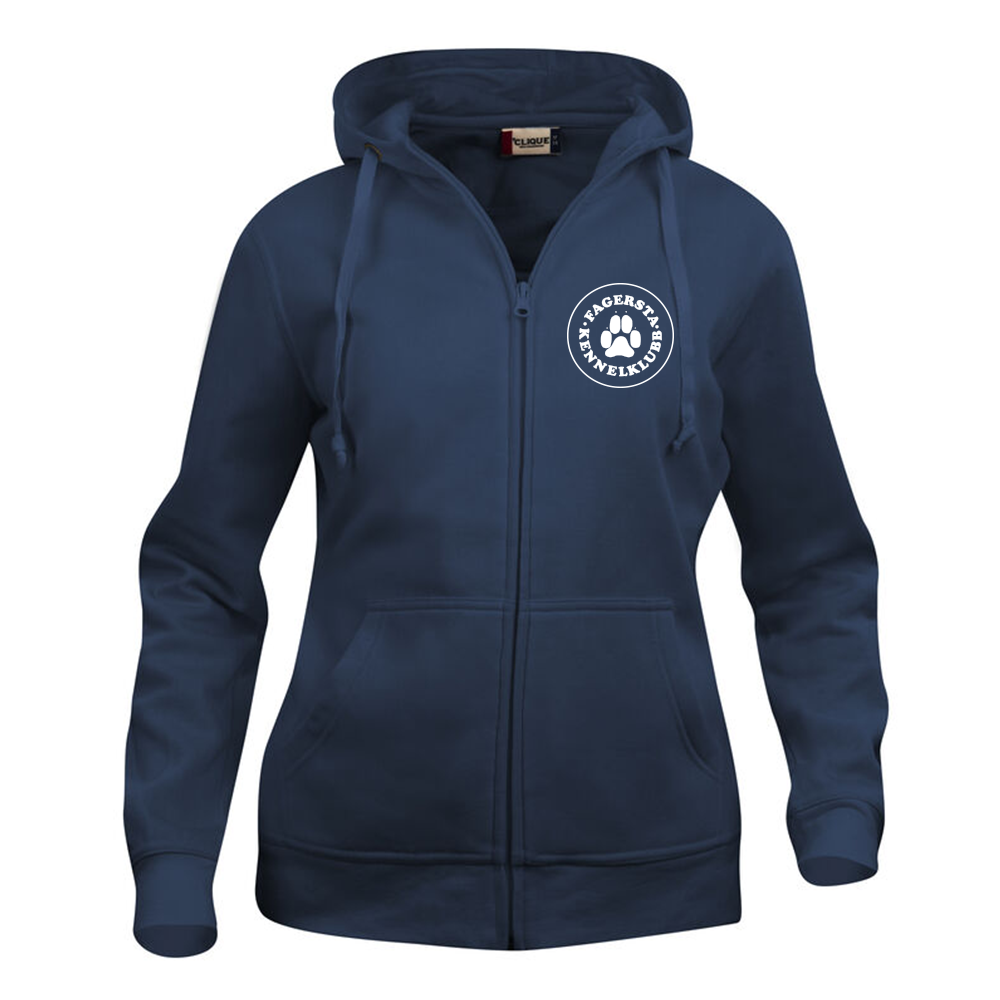Basic Hoody FZ Dam MörkMarin
