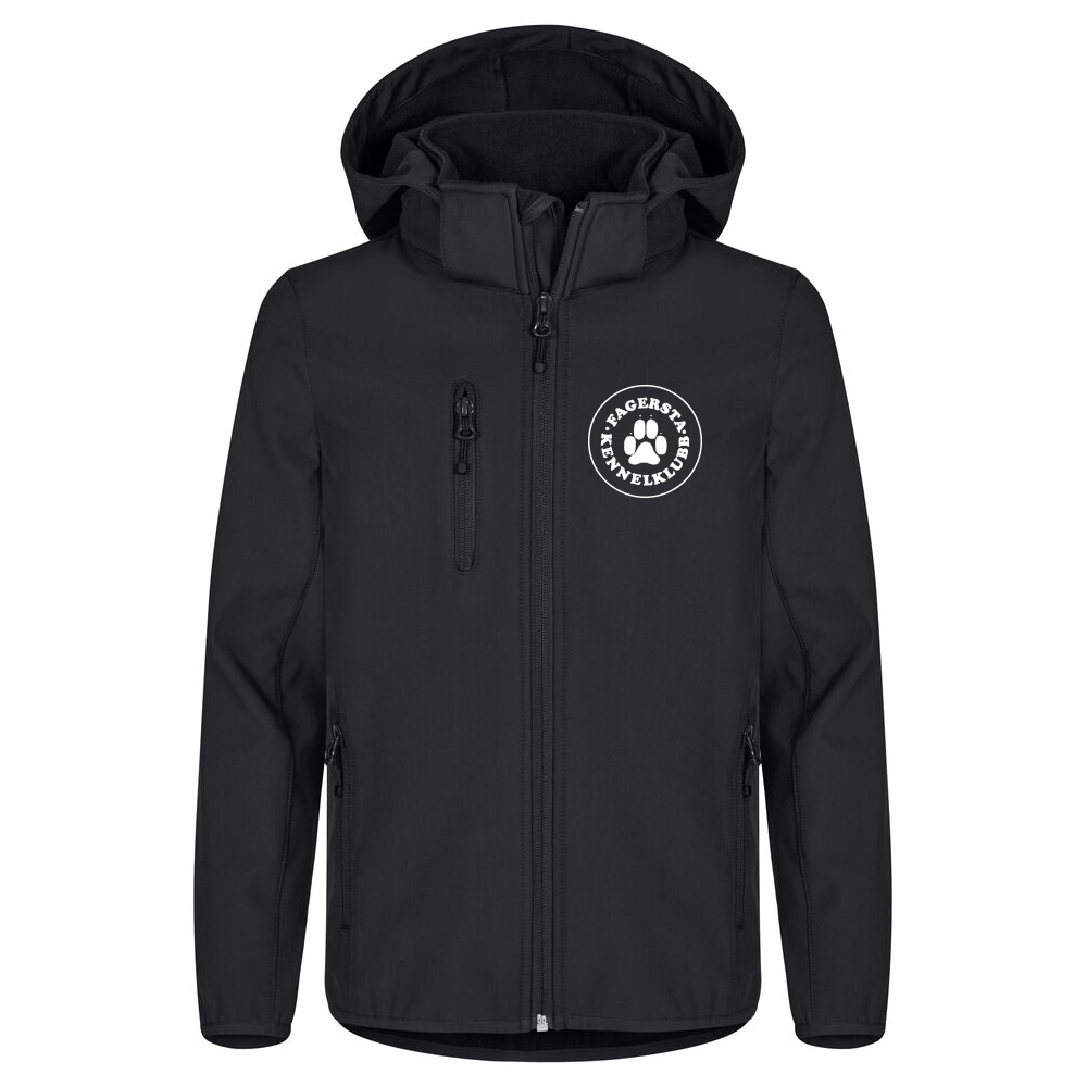 Classic Softshell Jkt Jr Svart