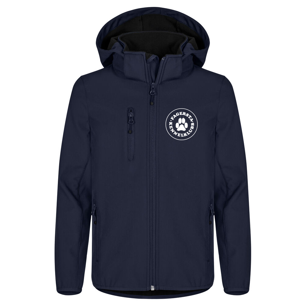 Classic Softshell Jkt Jr Mörk Marin