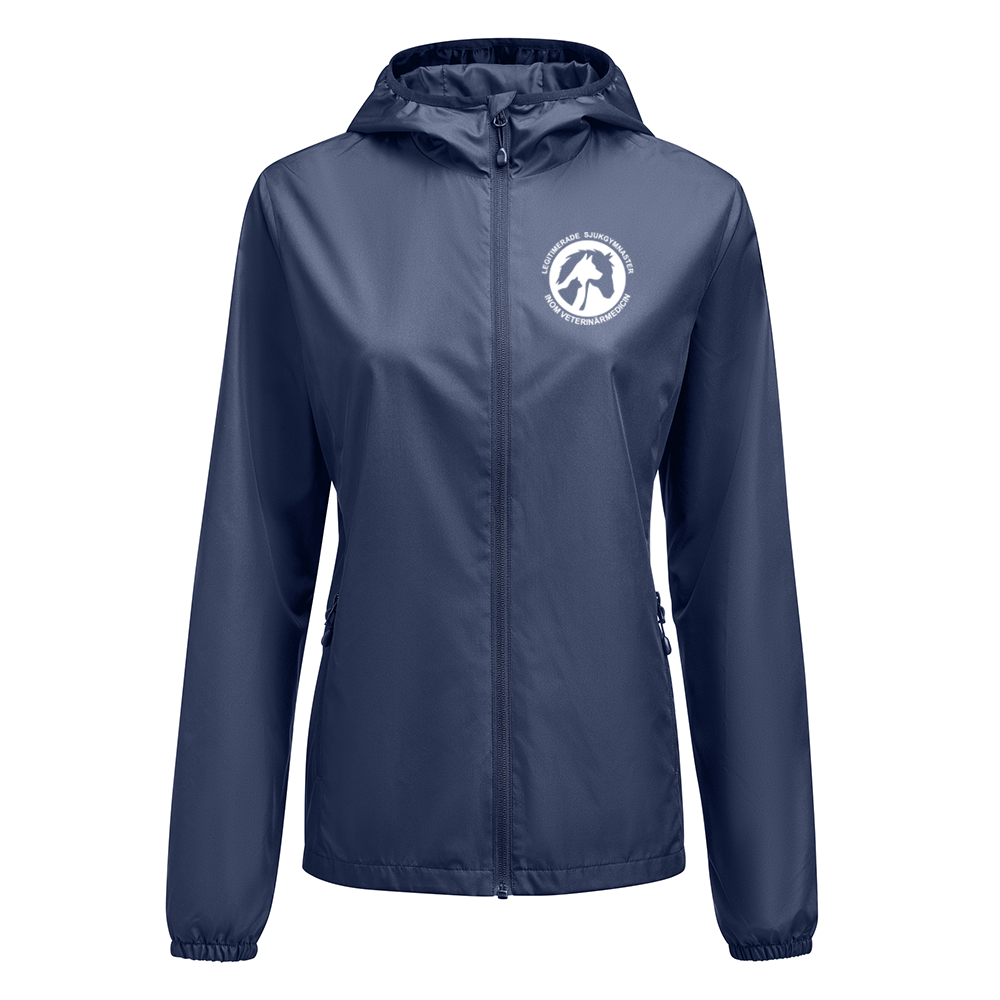 Printer Grab Lady Windbreaker Navy