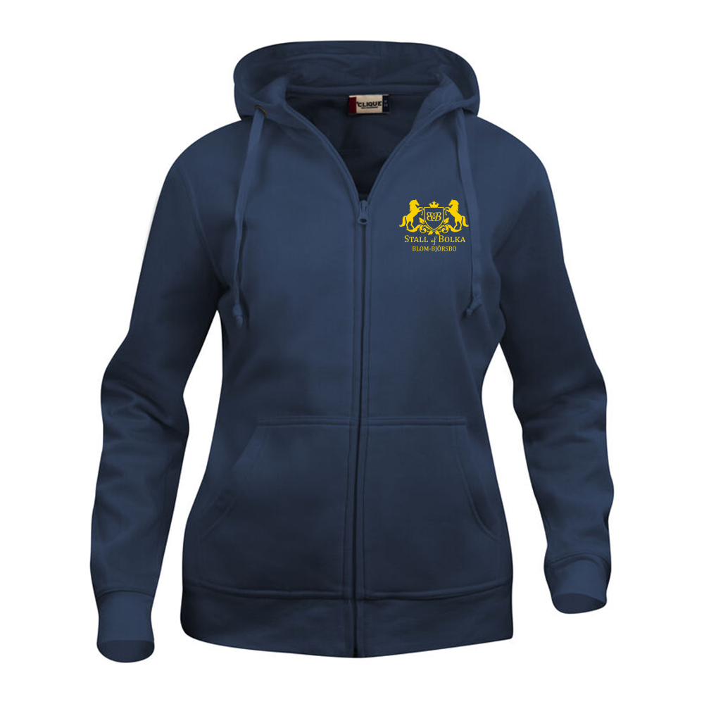 Basic Hoody FZ Dam Mörk Marin