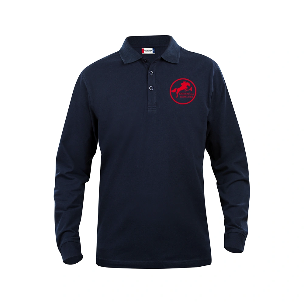 Basic Polo L/S Junior MörkMarin