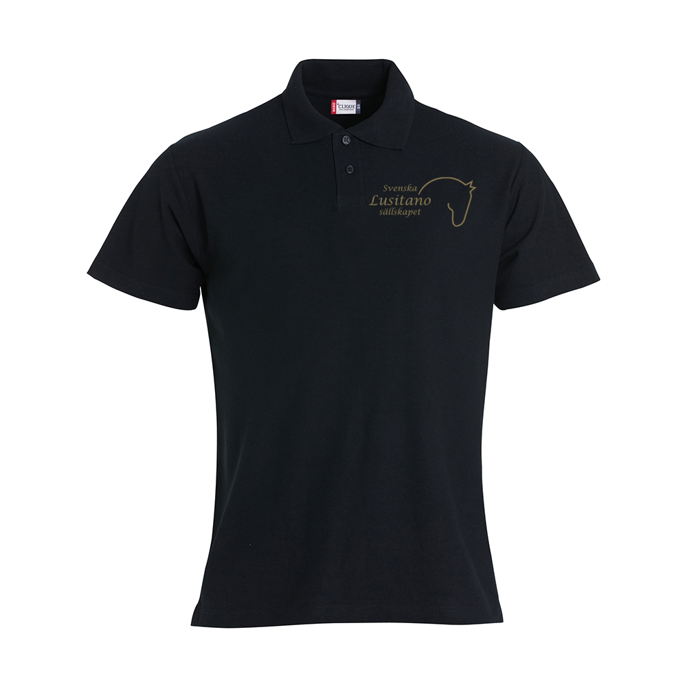 Basic Polo S/S Junior Svart