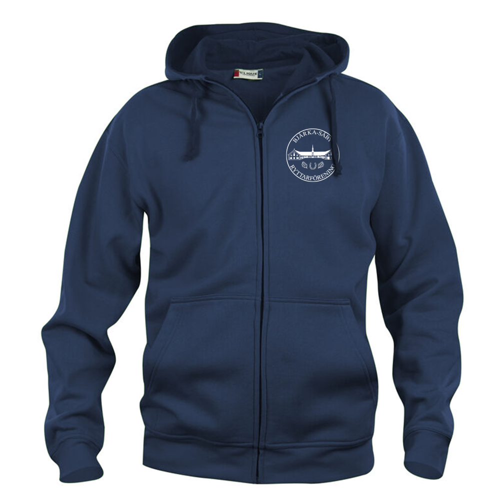 Basic Hoody FZ Herr Mörk Marin