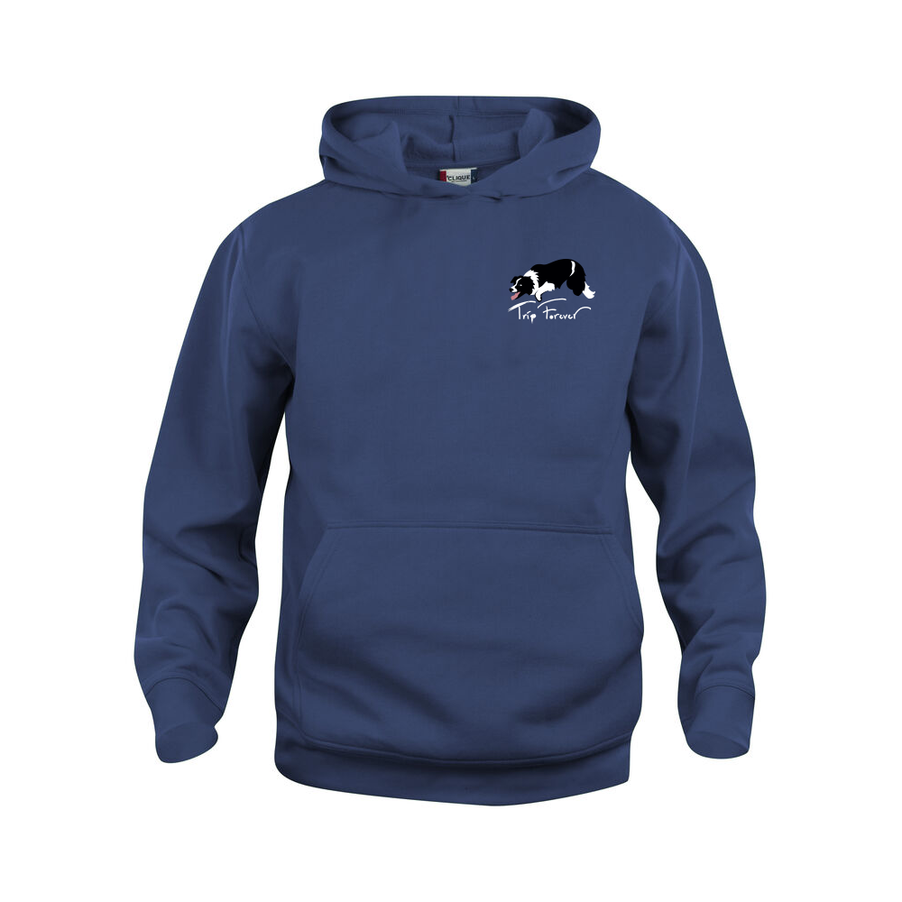 Basic Hoody JR Mörk Marin
