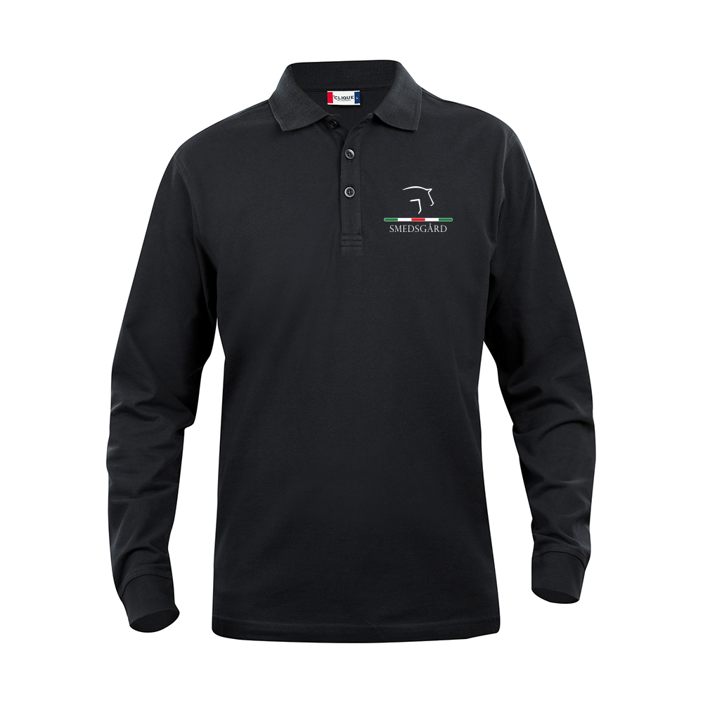 Basic Polo L/S Junior Svart
