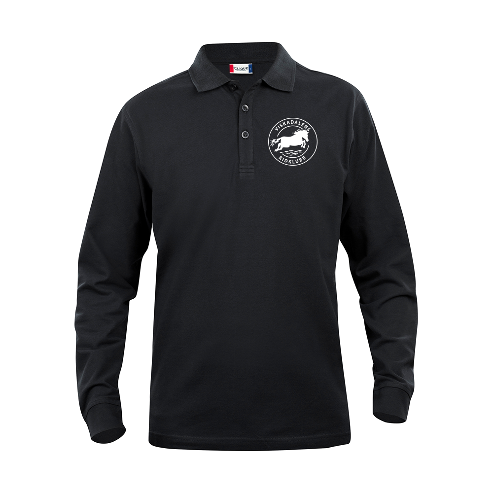 Basic Polo L/S Junior Svart