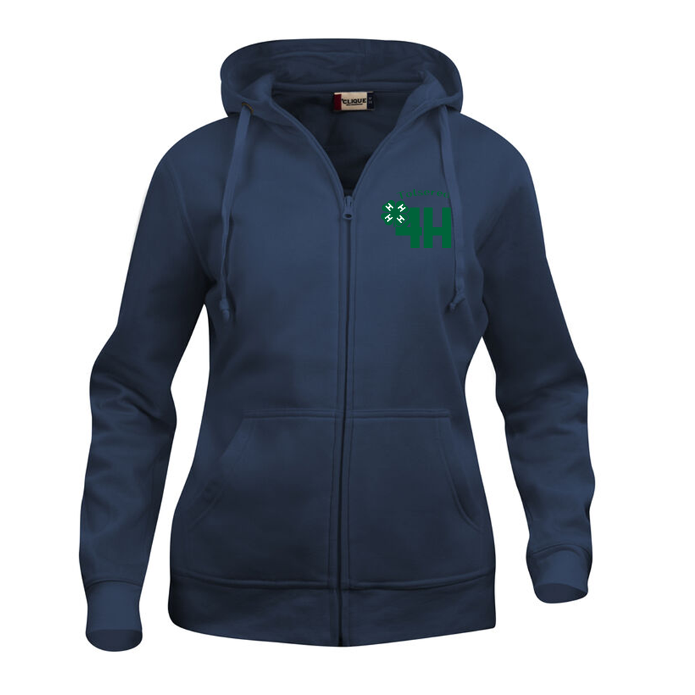 Basic Hoody FZ Dam Mörk Marin