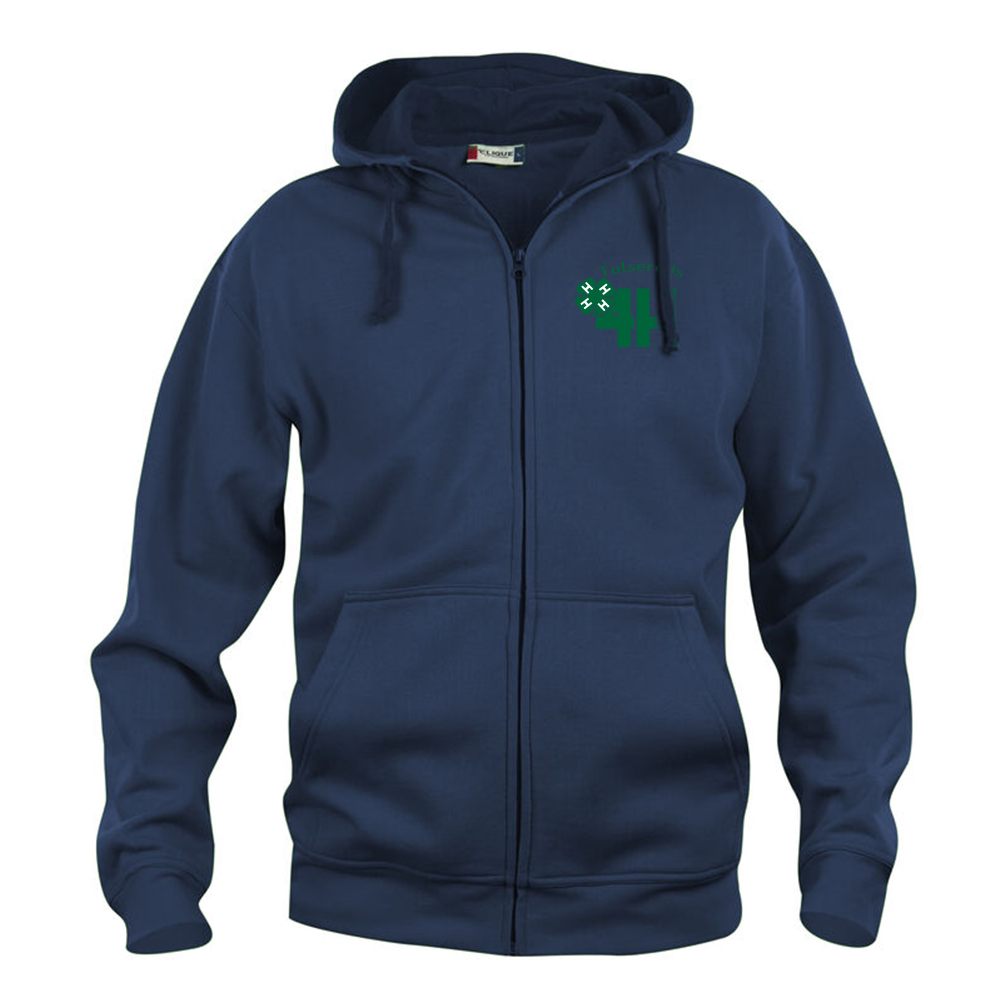 Basic Hoody FZ Herr Mörk Marin