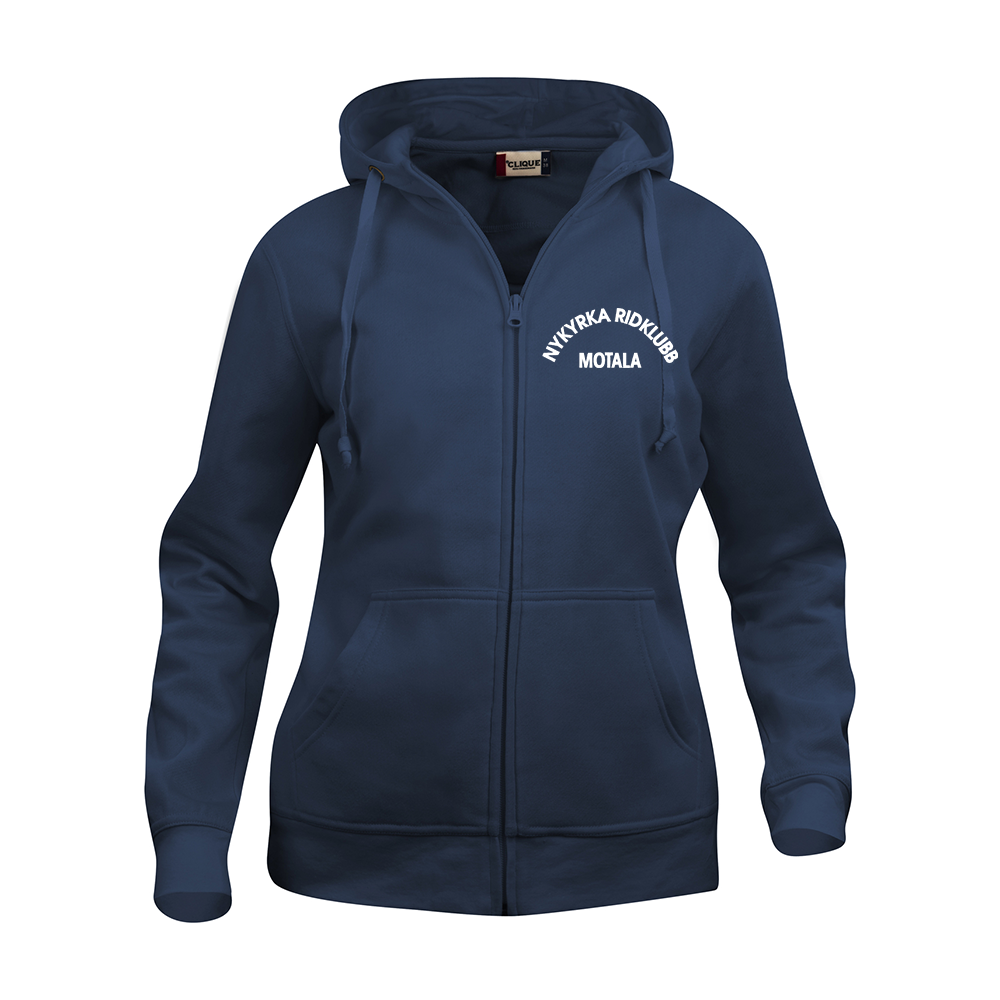 Basic Hoody FZ Dam Mörk Marin