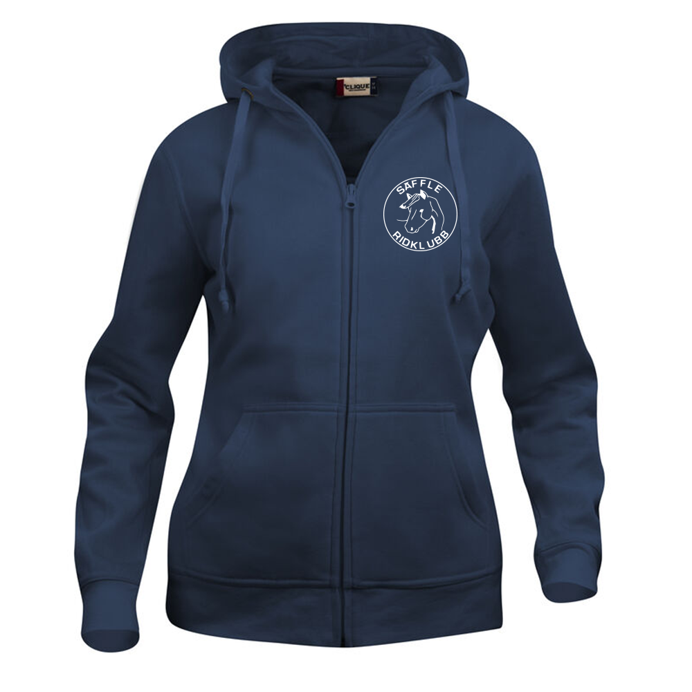 Basic Hoody FZ Dam Mörk Marin