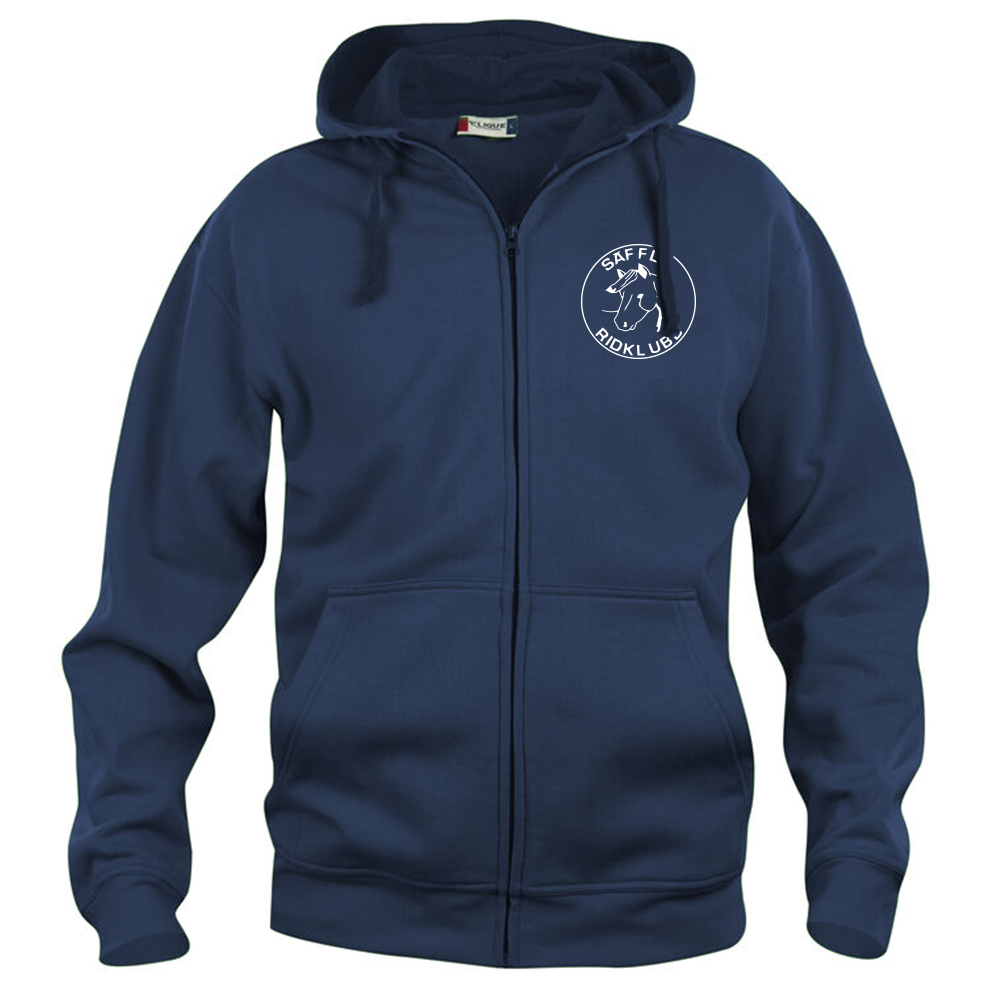 Basic Hoody FZ Herr Mörk Marin