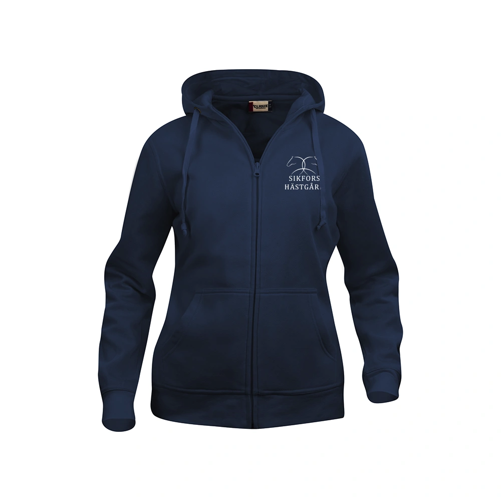 Basic Hoody FZ Dam Mörk Marin