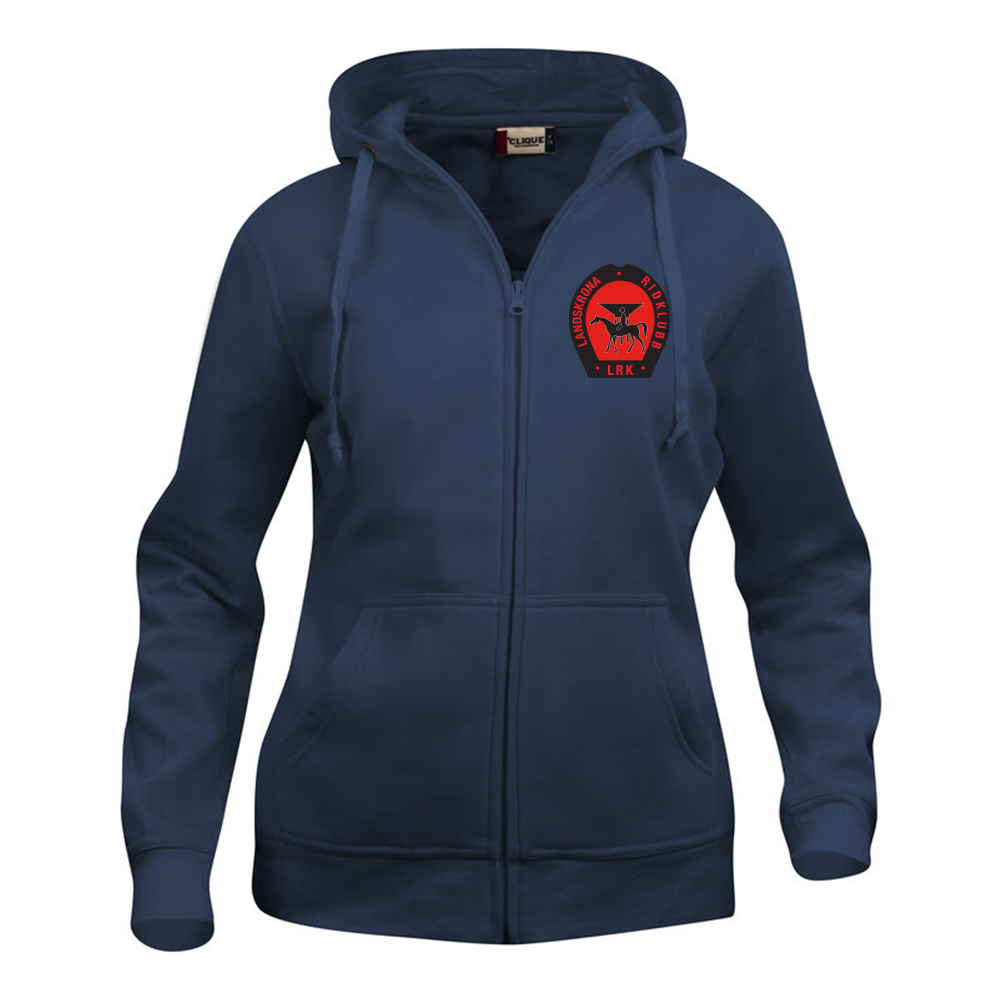 Basic Hoody FZ Dam Mörk Marin