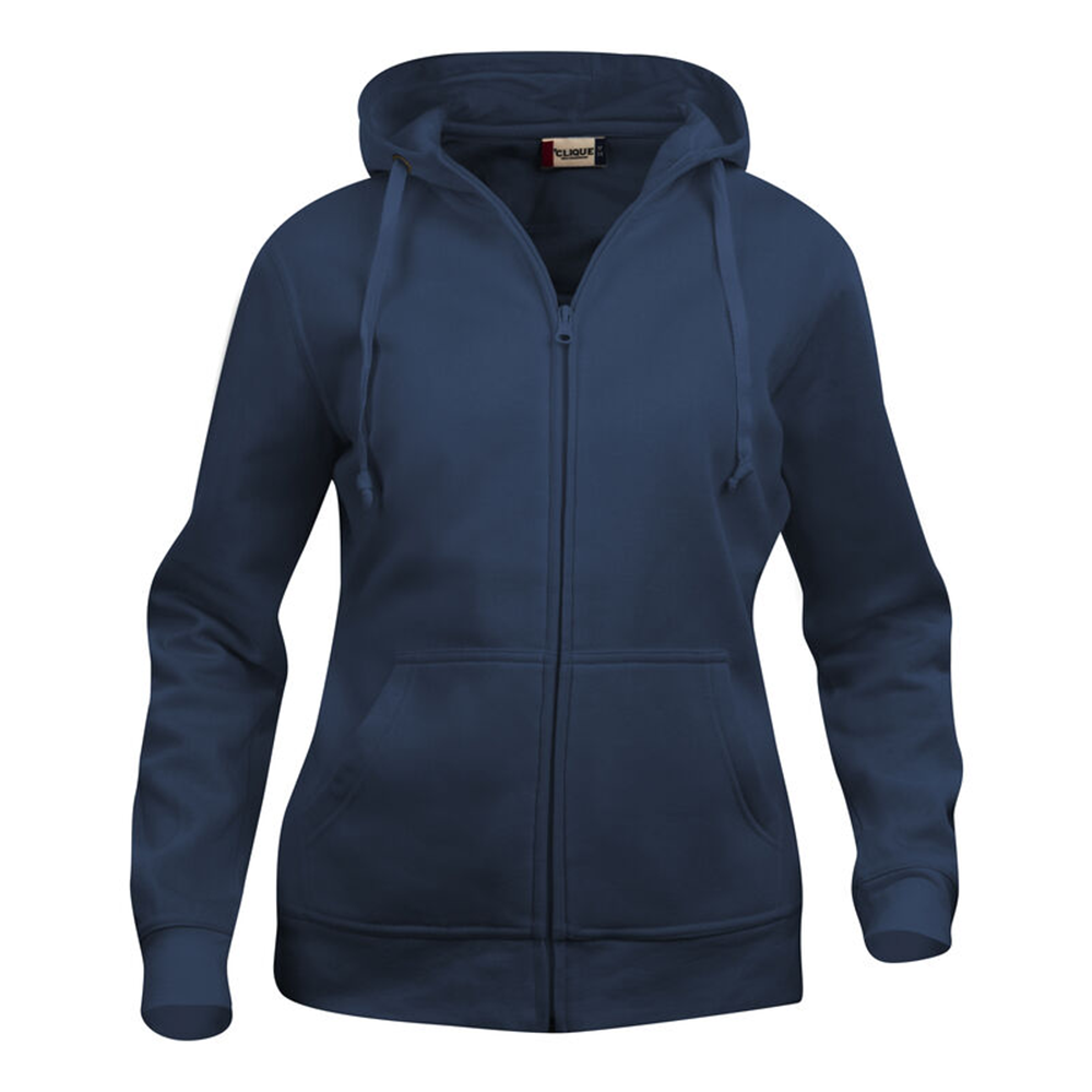 Basic Hoody FZ Dam Mörk Marin