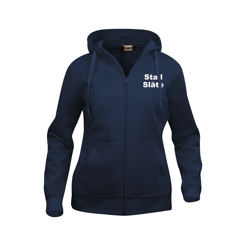 Basic Hoody FZ Dam Mörk Marin