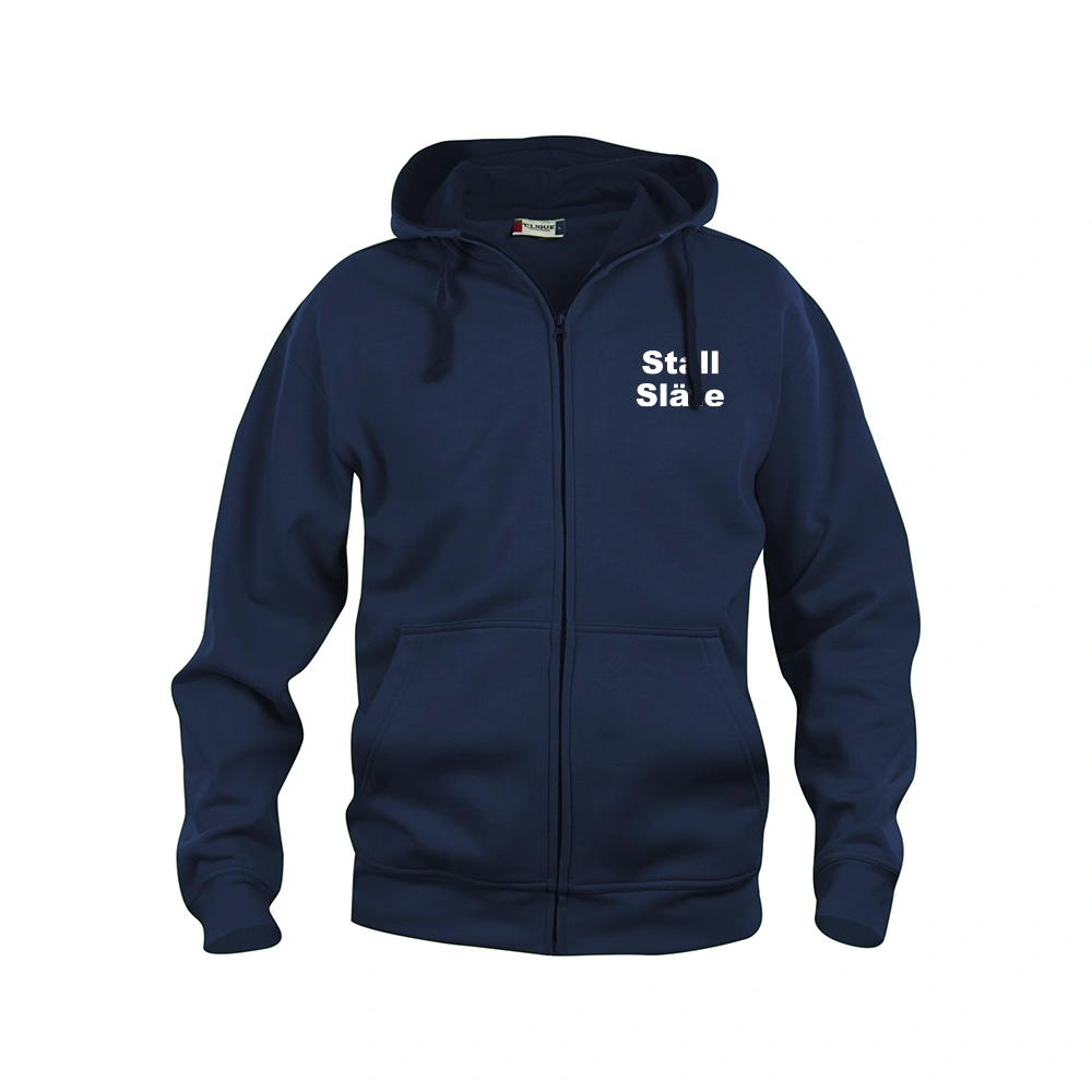 Basic Hoody FZ Herr Mörk Marin
