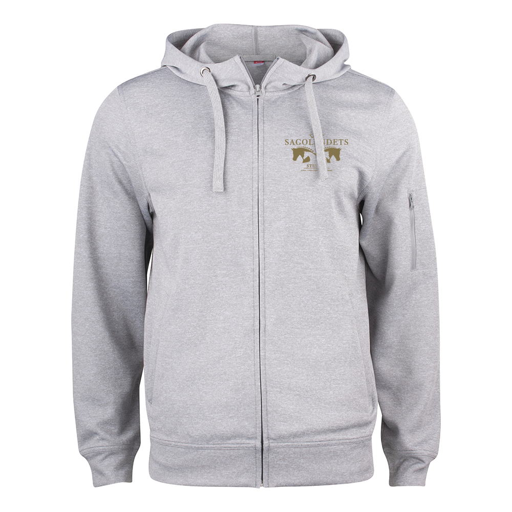 Basic Active Hoody FZ Gråmel
