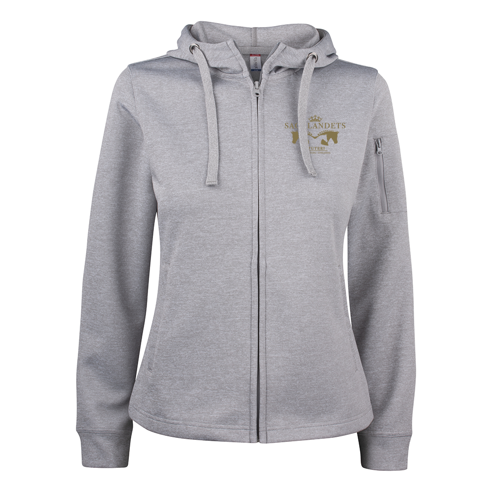 Basic Active Hoody FZ W Gråmel