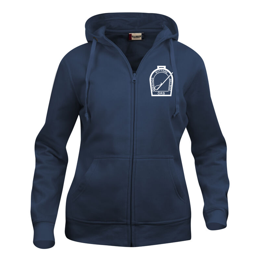 Basic Hoody FZ Dam Mörk Marin
