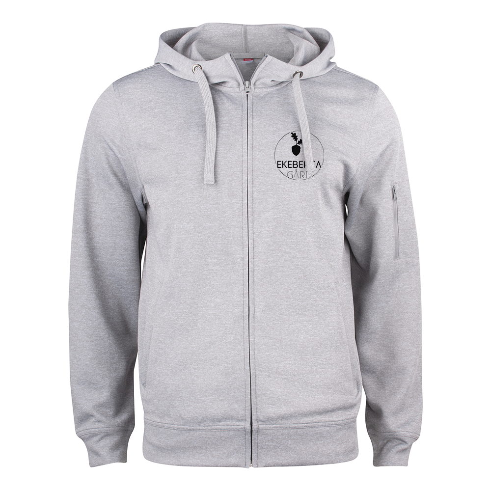 Basic Active Hoody FZ Gråmel