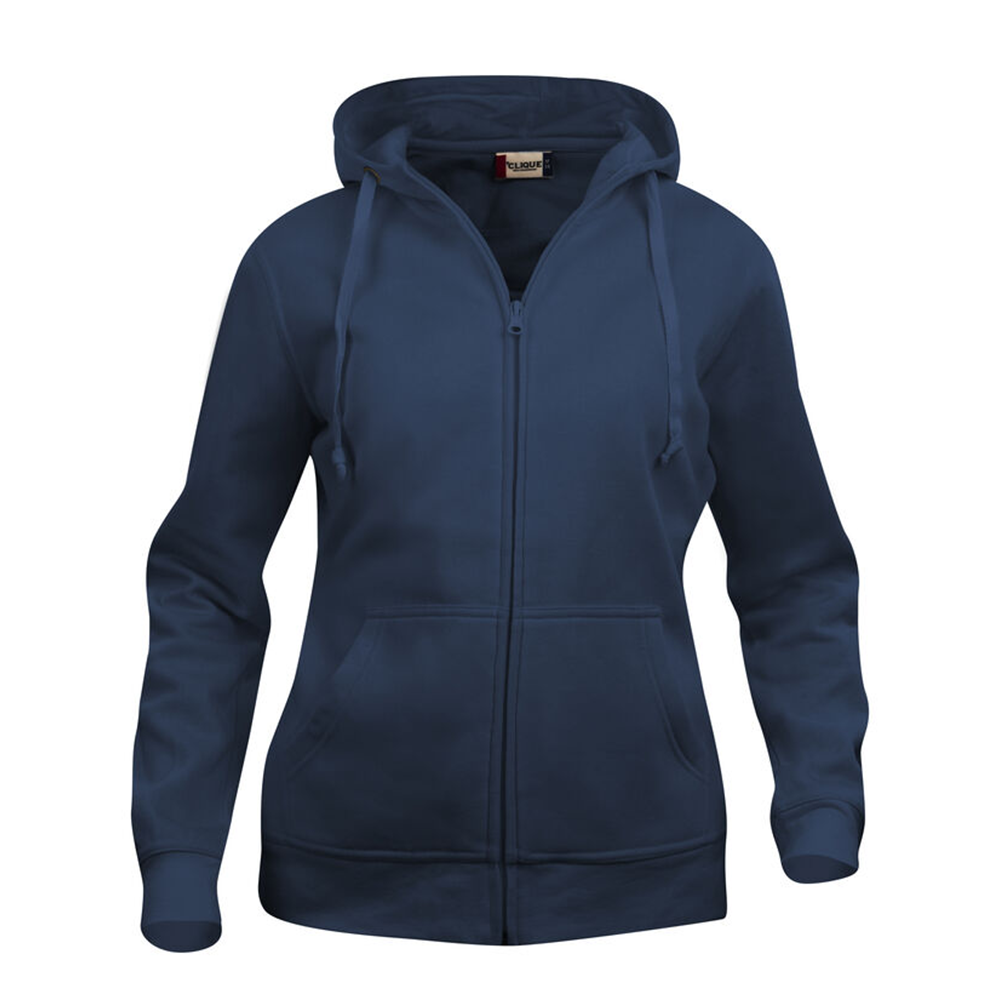 Basic Hoody FZ Dam Mörk Marin