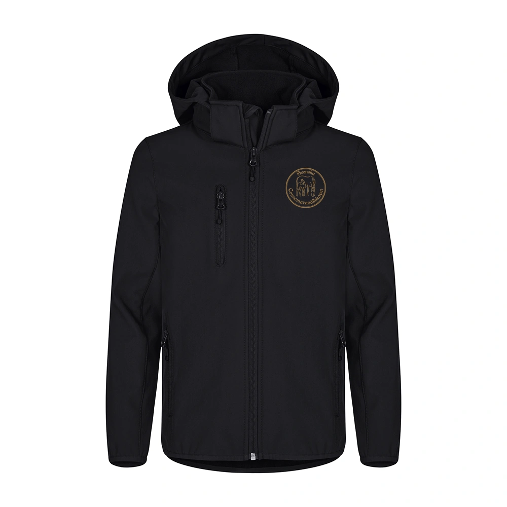 Classic Softshell Jkt Jr Svart