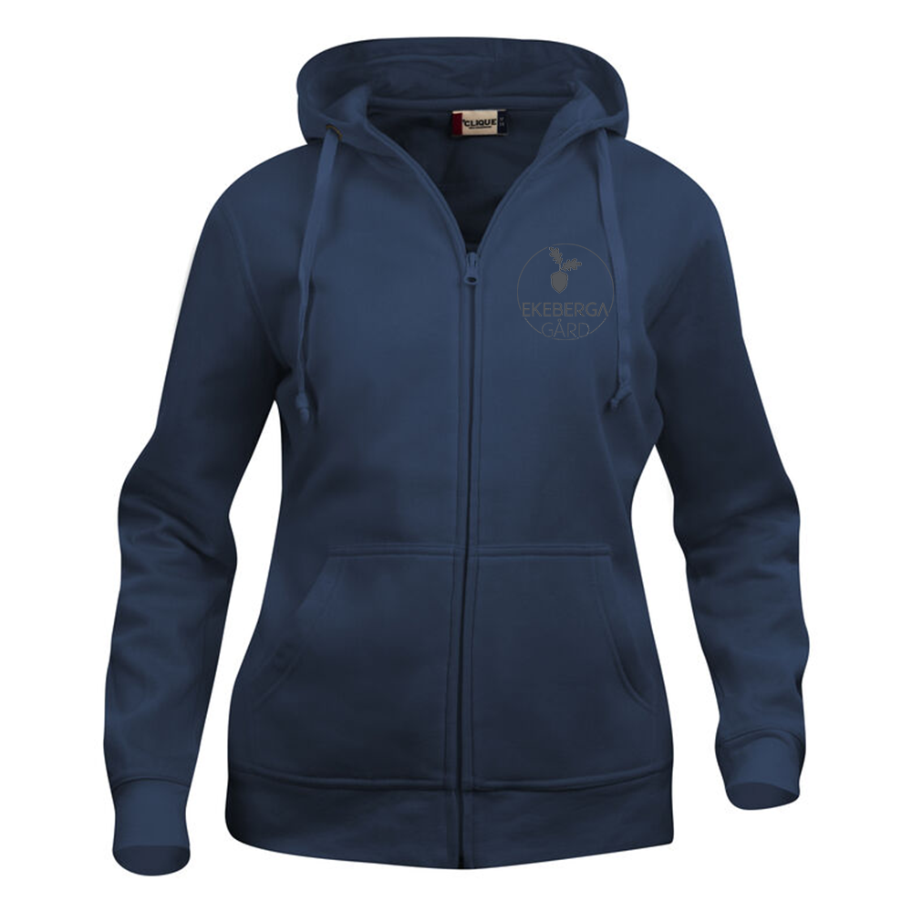 Basic Hoody FZ Dam Mörk Marin