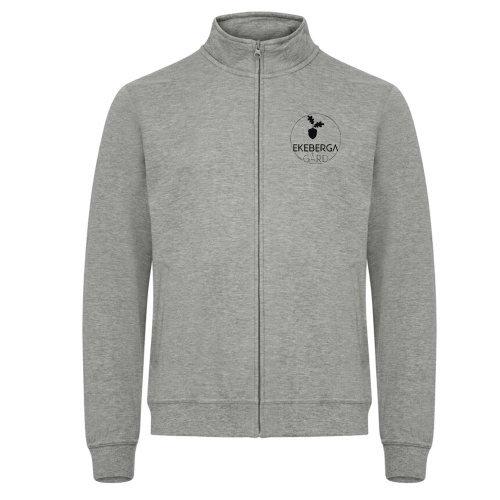 Basic Cardigan Herr Gråmelerad