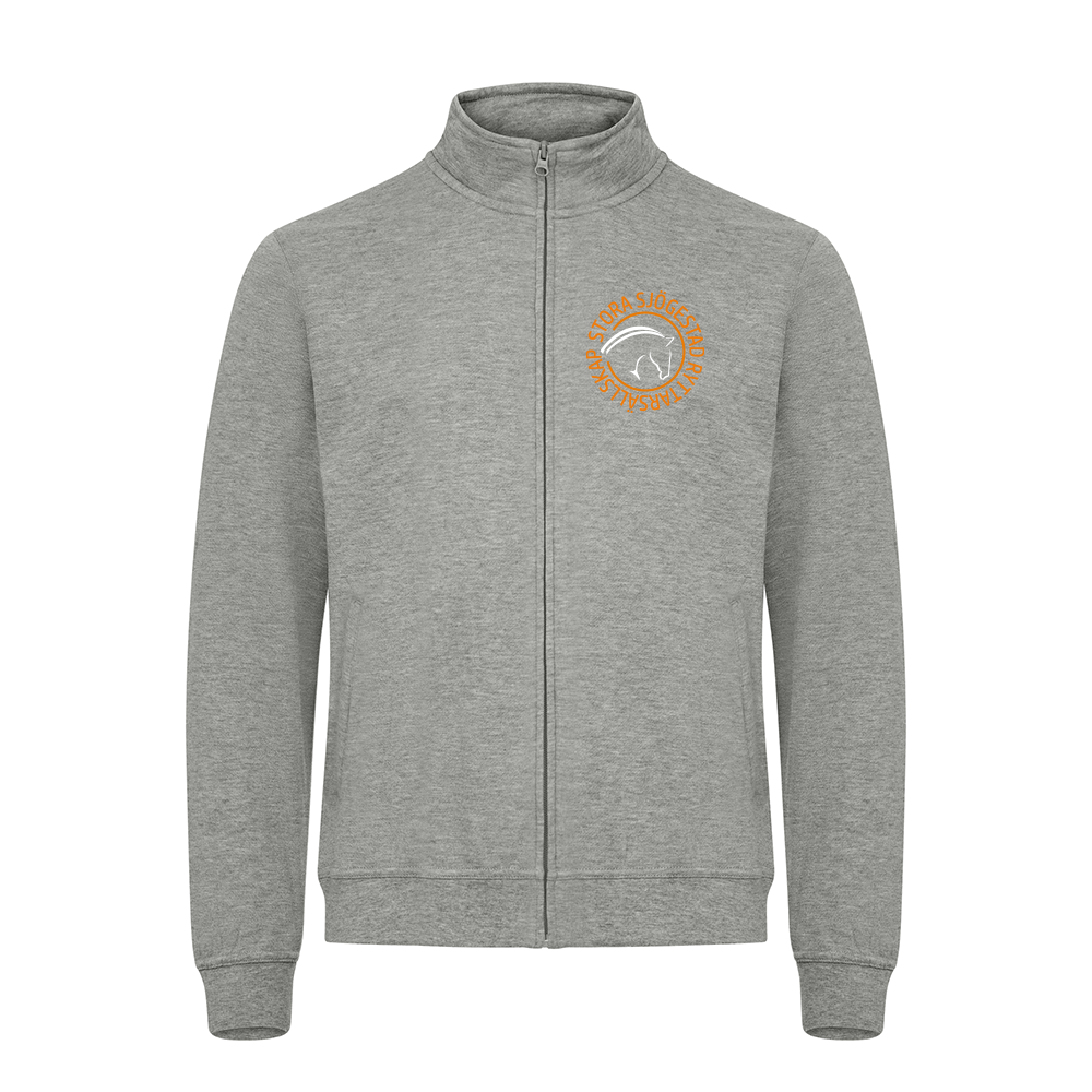 Basic Cardigan Herr Gråmelerad