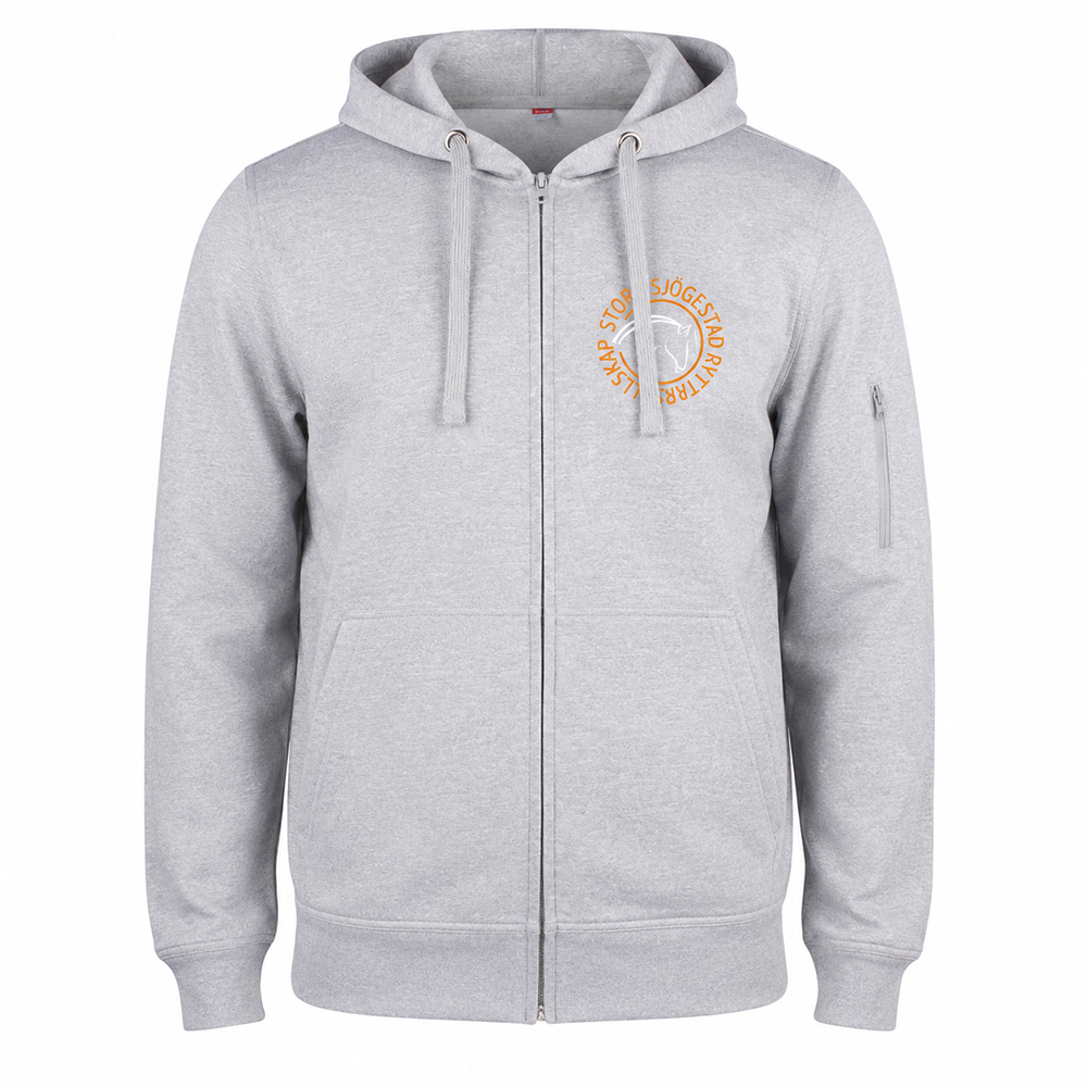 Basic Active Hoody FZ Gråmel