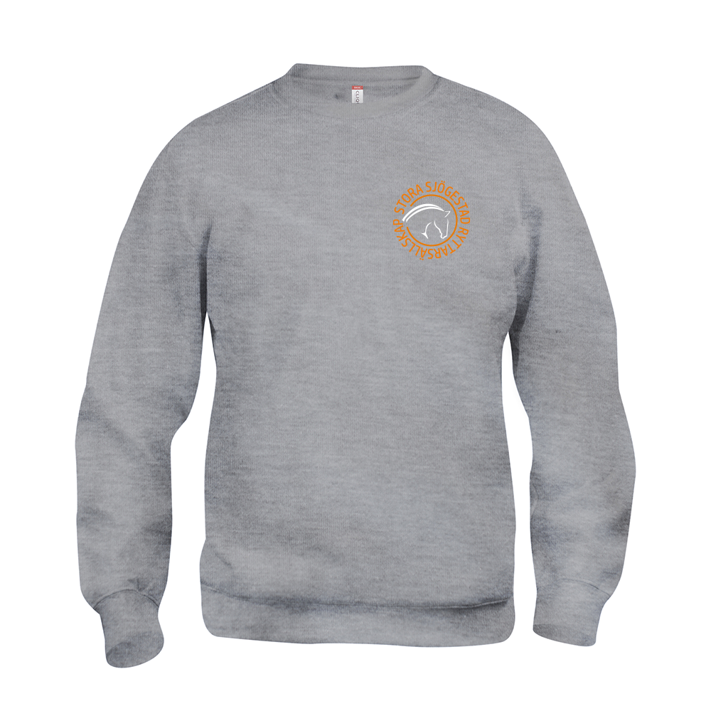 Basic Roundneck Gråmelerad