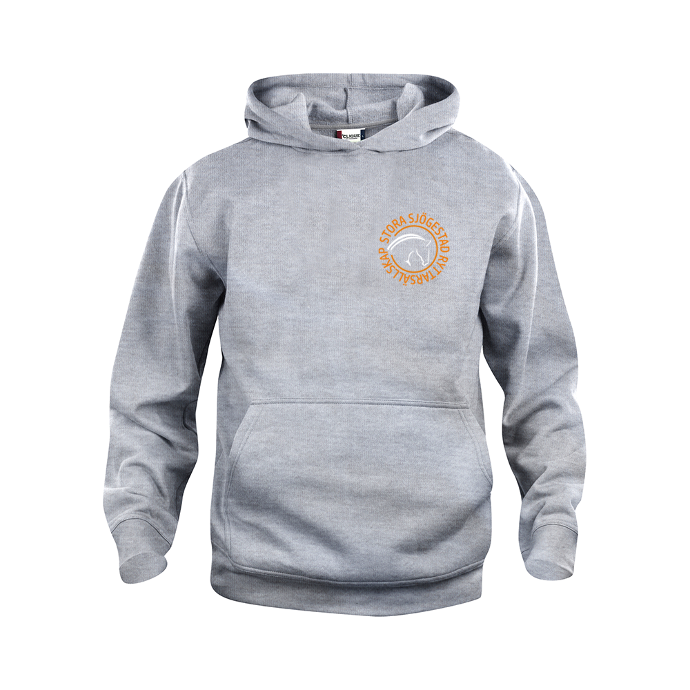 Basic Hoody JR Gråmelerad