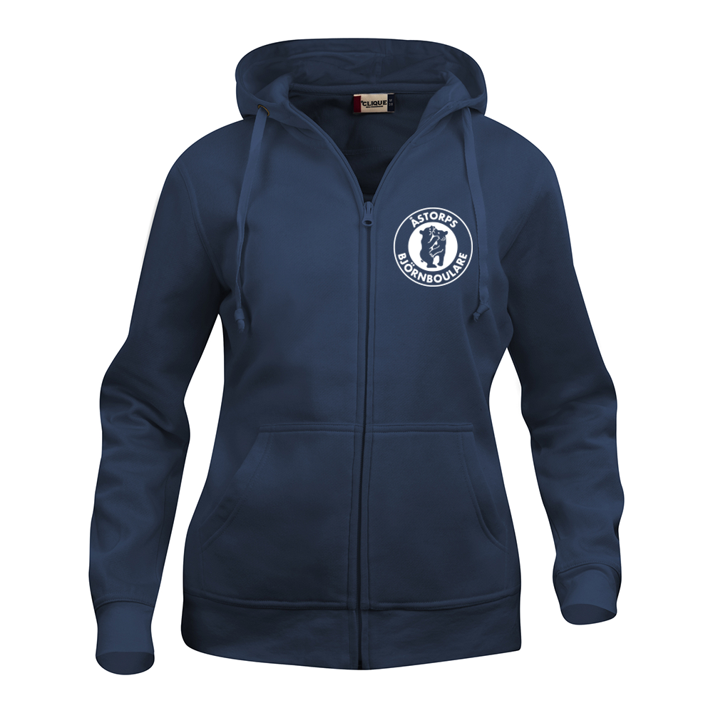 Basic Hoody FZ Dam Mörk Marin