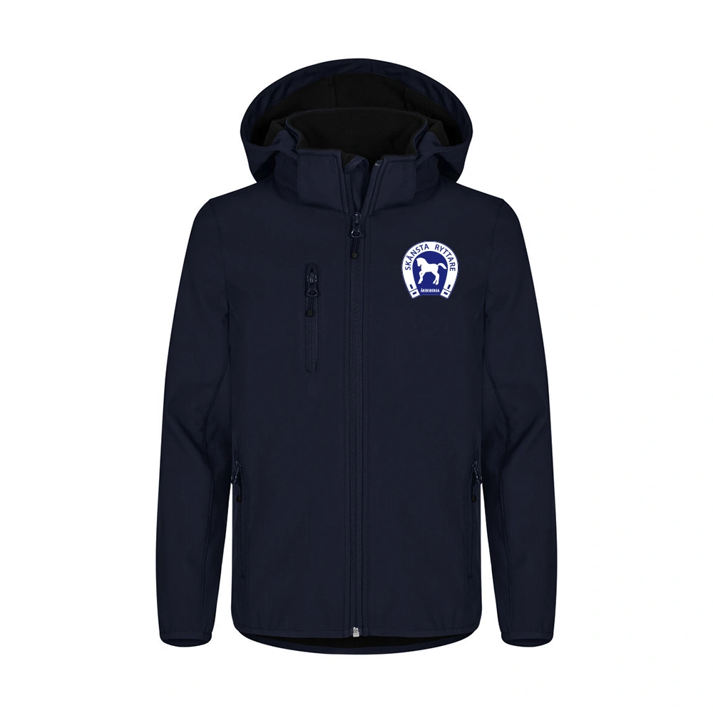 Classic Softshell Jkt Jr Mörk Marin
