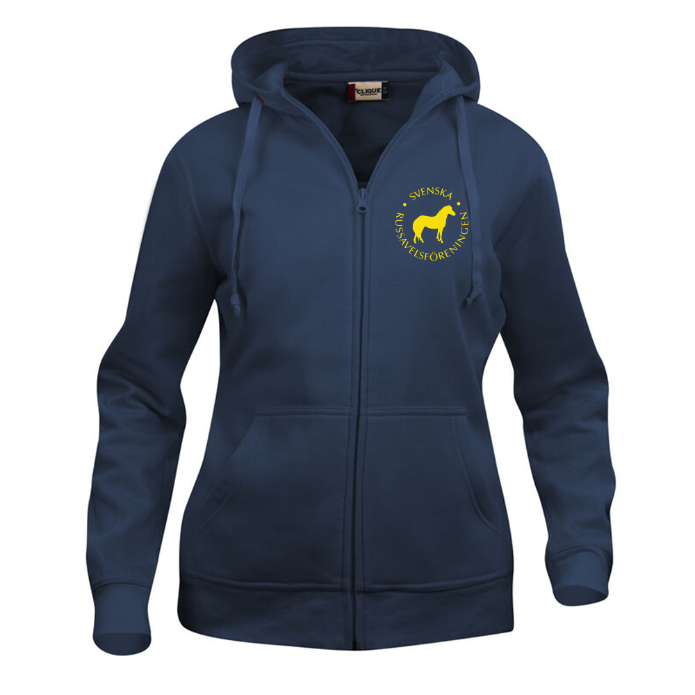 Basic Hoody FZ Dam Mörk Marin