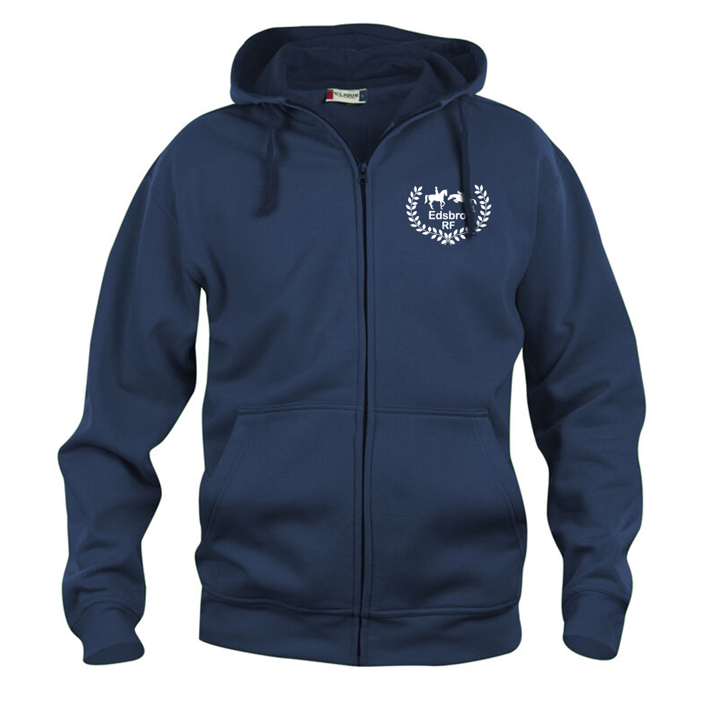 Basic Hoody FZ Herr Mörk Marin