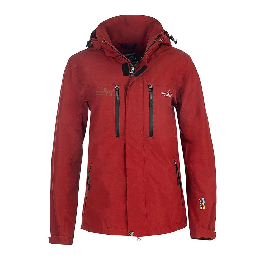 Arrak Rain jacket W, DK Red,