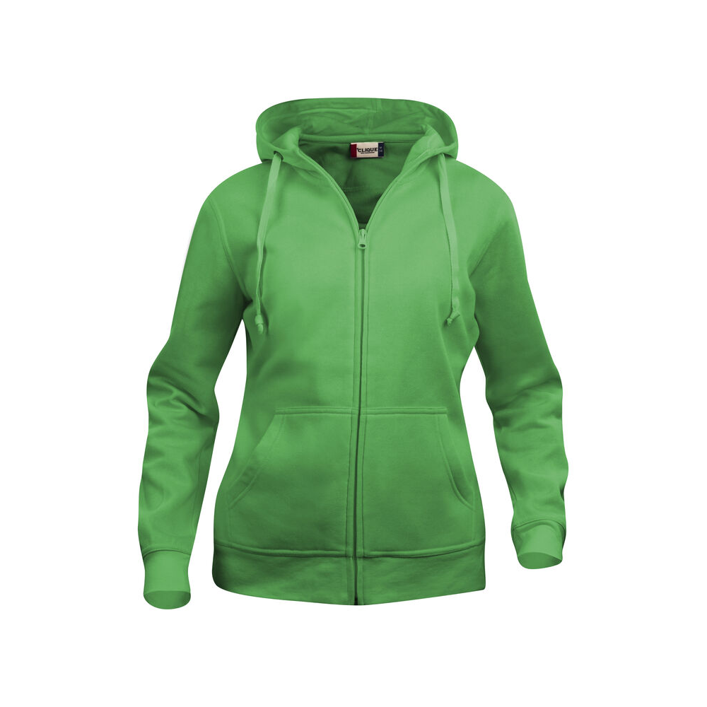 Basic Hoody FZ Dam Apple Green